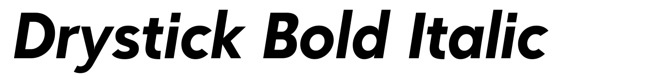 Drystick Bold Italic